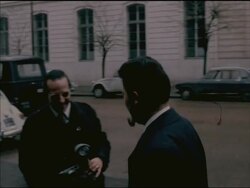 SYND STORIES 3-12-69 FILM ACTOR, ALAIN DELON, ARRIVES AT PARIS`` APPEAL COURT TO GIVE EVIDENCE IN THE CASE OF HIS MURDERED BODYGUARD News Clip