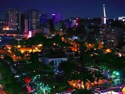 Night cityscape Stock Footage