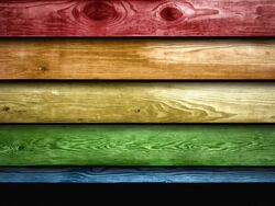 Wooden Panels Animation - Rainbow (HD 1080) Stock Footage