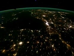 Satellite Views From  Europe to Arabian Peninsula Stock Footage