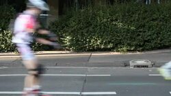 Roller skating Stock Footage