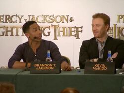 Percy Jackson and the Lightning Thief Press Conference Stock Footage