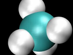 Animation of rotating Methane molecule Stock Footage