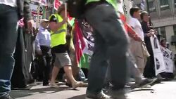 CLEAN : Third mass protest for Gaza in a month in London News Clip