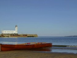 Scarborough Lighthouse Stock Footage