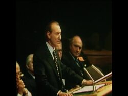 SYND 17 4 75 WALDHEIM SPEAKS ON HUMANITARIAN AID FOR INDOCHINA News Clip