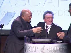 Quincy Jones, Paul Williams, Babyface at 25th ASCAP Rhythm & Soul Music Awards on 6/29/12 in Los Angeles, CA Stock Footage