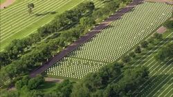Black Hills National Cemetery  - Aerial View - South Dakota,  Meade County,  United States Stock Footage
