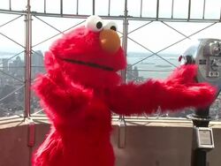 Elmo at Elmo, Cookie Monster, Grover And Abby Cadabby Visit The Empire State Building To Promote '1-2-3 Imagine! With Elmo & Friends' on 02/21/2012 in New York City, NY.   Stock Footage