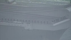 HMS Queen Elizabeth in Portsmouth Aerials News Clip
