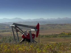 HD: Oil and Gas Pump Jack Stock Footage