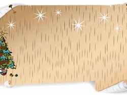 Birch Bark Christmas Scene Stock Footage