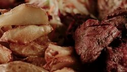 Restaurant food Stock Footage