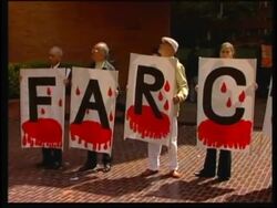 Anti-Swedish protest as demonstrators say Sweden is pro-FARC News Clip