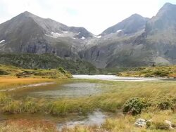 Lake Forchu in French Alps during summer Stock Footage
