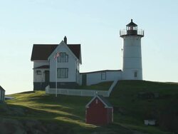 Cape Neddick ('Nubble') Lighthouse Stock Footage