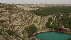 Thermal Pool the Corbeille / Basket in Nafta , southern Tunisia Stock Footage