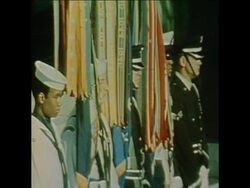 SYND 4 10 75 HIROHITO LAYS WREATH IN WASHINGTON News Clip