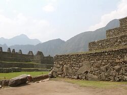 MS Shot of Fort / Machu Picchu, Peru Stock Footage