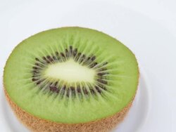 Close up of rotating kiwi fruit Stock Footage