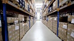 Large modern storage compartment Stock Footage