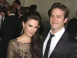 Elizabeth Chambers, Armie Hammer at the 63rd Annual Directors Guild Of America Awards at Hollywood CA. (Footage by WireImage Video/GettyImages) Stock Footage