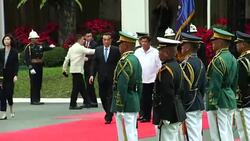 CLEAN : Chinese Premier Li meets Philippine President Duterte News Clip