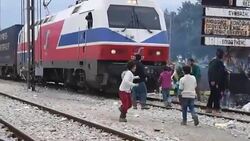 Europe's Migrants Crisis: Idomeni Stock Footage