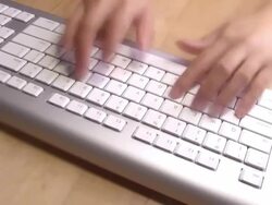Fast keyboard typing 1 Stock Footage