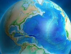 Earth Animation: USA view Stock Footage
