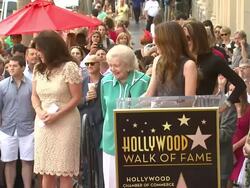 NEWS CAPSULE REPORTER/CHYRON: Valerie Bertinelli Honored With Star On The Hollywood Walk Of Fame, Hollywood, CA, United States, 08/22/12 Stock Footage