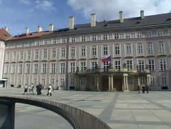 MS View of prague castle  / Prague, Hlavni mesto Praha, Czech Republic Stock Footage