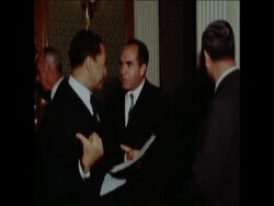 SYND 8 12 71 CABINET MEET News Clip