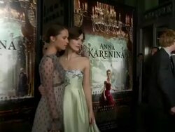 Alicia Vikander, Keira Knightley at Anna Karenina Premiere Presented By Focus Features Stock Footage