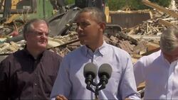 President Barack Obama pledged Wednesday to residents of tornado-ravaged Arkansas communities that their government will stand with them until they finish rebuilding. (May 7) Instructional Video