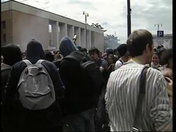 Hundreds join protests against visit by US president News Clip