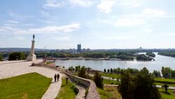 4K:Victor Monument in Belgrade, Serbia Stock Footage