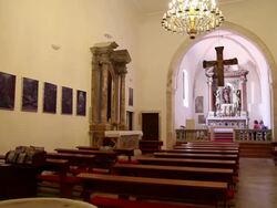 Zadar, Nave of the church Stock Footage