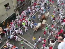 Fiesta de San Fermin 2012 Stock Footage