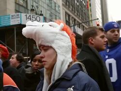 New York Area Prepares For Super Bowl XLVIII Stock Footage