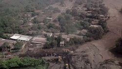 Drone captures footage of dead animals and rescue personnel in Guatemala News Clip