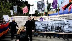 CLEAN : Armenians in Georgia comemorate genocide News Clip