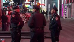 NYPD officers in Times Square News Clip