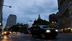 New York in the evening Stock Footage