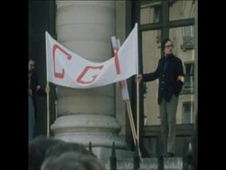 LIB 10-4-74 BOURSE EMPLOYEES GO ON STRIKE IN PARIS News Clip