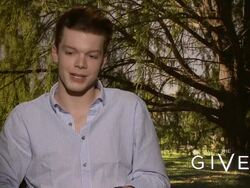 INTERVIEW - Cameron Monaghan on his fight science- "The Giver" Press Junket Stock Footage