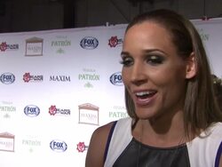 INTERVIEW - Lolo Jones on the event at Patron Tequila Presents The Maxim Party Stock Footage