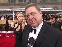 INTERVIEW - John Goodman on what it means to him to celebrate with his peers, his favorite TV show right now & how he got his SAG card at 19th Annual Screen Actors Guild Awards - Arrivals 1/27/2013 in Los Angeles, CA. Stock Footage