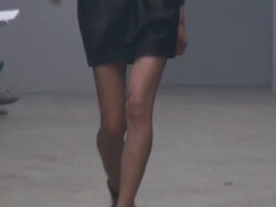 EVENT CAPSULE CLEAN: Mario Schwab -London Women's Fashion Week 02/23/2010 Stock Footage