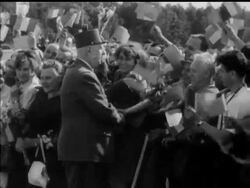 DE GAULLE PARTS THE CURTAIN News Clip